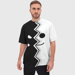 Мужская футболка oversize 3D Geometry Dash морда - фото 2