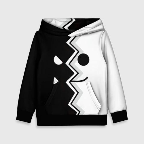 Детская толстовка 3D Geometry Dash морда
