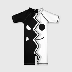 Детский купальный костюм 3D Geometry Dash морда