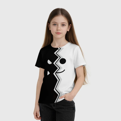 Детская футболка 3D Geometry Dash морда - фото 3