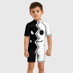 Детский купальный костюм 3D Geometry Dash морда - фото 2
