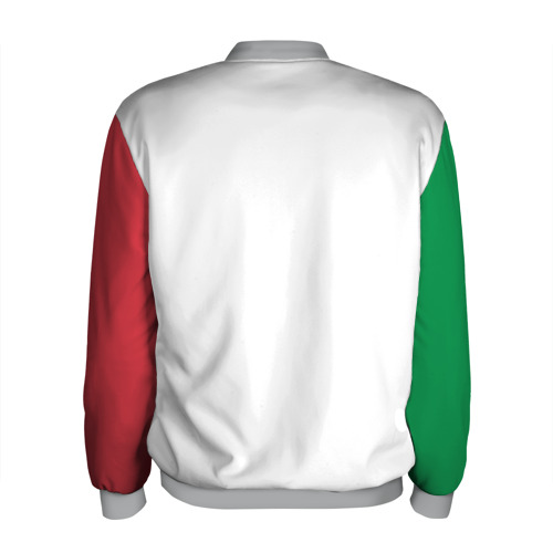 Мужской бомбер 3D Италия форма герб италии, цвет меланж - фото 2