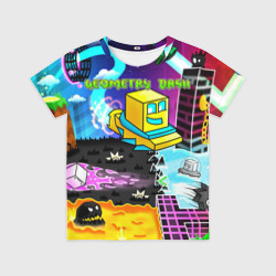 Детская футболка 3D Geometry Dash pattern