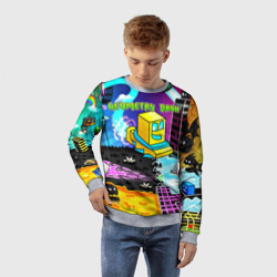 Детский свитшот 3D Geometry Dash pattern - фото 2