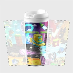 Термокружка-непроливайка Geometry Dash pattern - фото 2