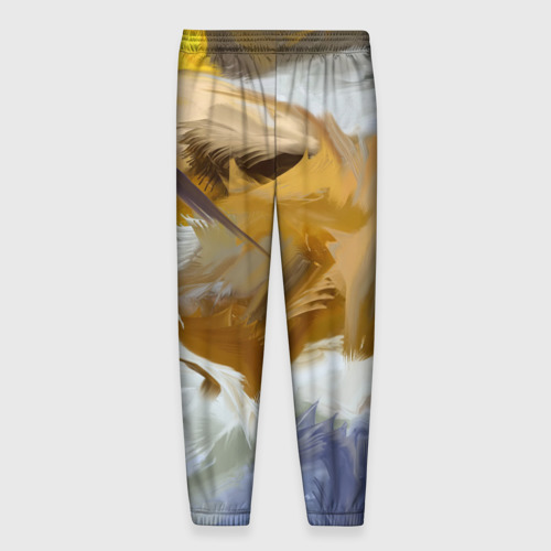 Мужские брюки 3D Абстрактные перышки, цвет 3D печать - фото 2
