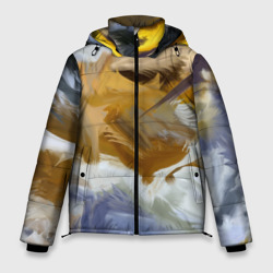Мужская зимняя куртка 3D Абстрактные перышки
