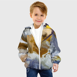 Детская куртка 3D Абстрактные перышки - фото 2