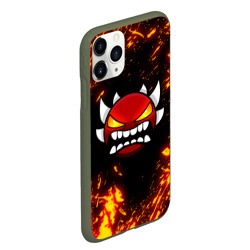 Чехол для iPhone 11 Pro Max матовый Geometry Dash Demon - фото 2