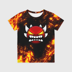 Детская футболка 3D Geometry Dash Demon
