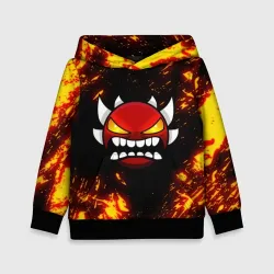 Детская толстовка 3D Geometry Dash Demon