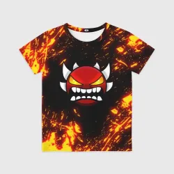 Детская футболка 3D Geometry Dash Demon