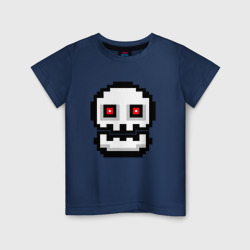 Детская футболка хлопок Skull Geometry Dash