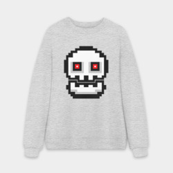 Мужской свитшот oversize без начеса хлопок Skull Geometry Dash