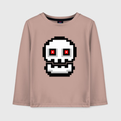 Детский лонгслив хлопок Skull Geometry Dash