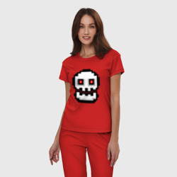 Женская пижама хлопок Skull Geometry Dash - фото 2