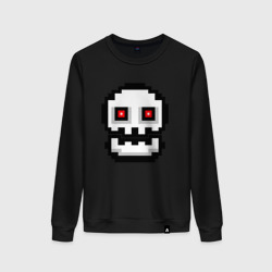 Женский свитшот хлопок Skull Geometry Dash