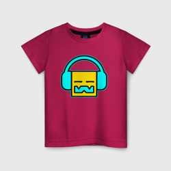 Детская футболка хлопок Geometry Dash Music