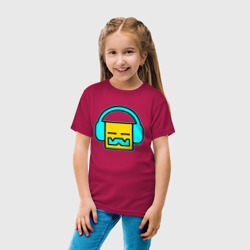 Детская футболка хлопок Geometry Dash Music - фото 2