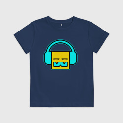 Детская футболка хлопок Geometry Dash Music