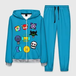 Мужской костюм 3D Geometry Dash Icons