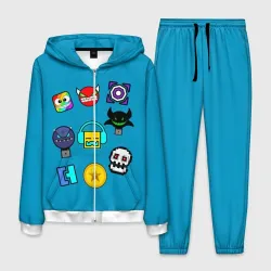 Мужской костюм 3D Geometry Dash Icons