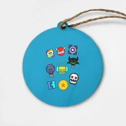 Деревянная игрушка круг Geometry Dash Icons