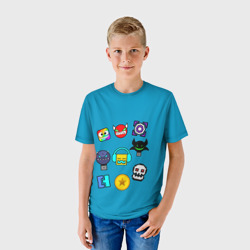 Детская футболка 3D Geometry Dash Icons - фото 2