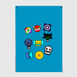 Постер Geometry Dash Icons