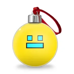 Ёлочный шар Geometry Dash Smile