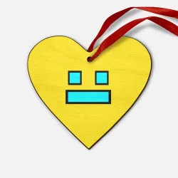 Деревянная игрушка Сердце Geometry Dash Smile