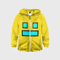 Детская ветровка 3D Geometry Dash Smile