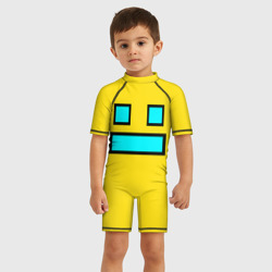 Детский купальный костюм 3D Geometry Dash Smile - фото 2