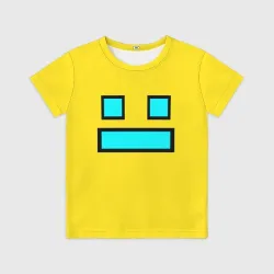 Детская футболка 3D Geometry Dash Smile