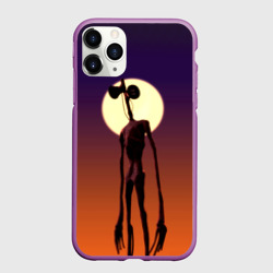 Чехол для iPhone 11 Pro матовый Сиреноголовый на закате