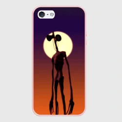 Чехол для iPhone 5/5S матовый Сиреноголовый на закате