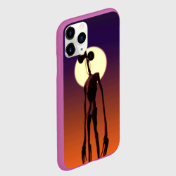 Чехол для iPhone 11 Pro матовый Сиреноголовый на закате - фото 2