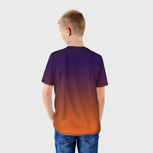 Детская футболка 3D Сиреноголовый на закате, цвет 3D печать - фото 4