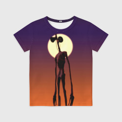 Детская футболка 3D Сиреноголовый на закате