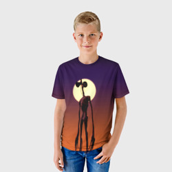 Детская футболка 3D Сиреноголовый на закате - фото 2