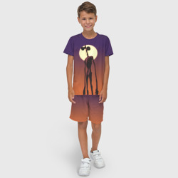 Детский костюм с шортами 3D Сиреноголовый на закате - фото 2