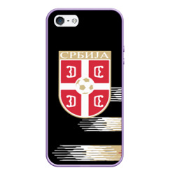 Чехол для iPhone 5/5S матовый Сборная Сербии
