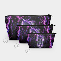 Косметичка 3D Неоновый Лев neon lion - фото 2