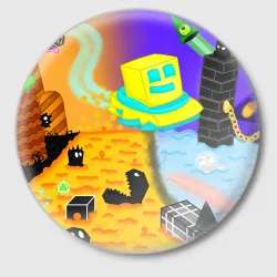 Значок Geometry Dash RobTop