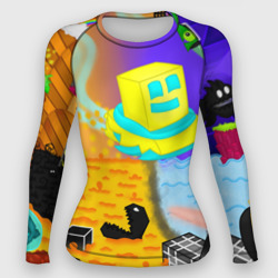 Женский рашгард 3D Geometry Dash RobTop