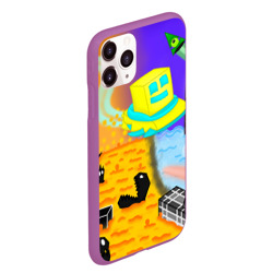 Чехол для iPhone 11 Pro Max матовый Geometry Dash RobTop - фото 2