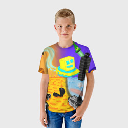 Детская футболка 3D Geometry Dash RobTop - фото 2