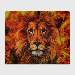 Плед 3D Огненные лев