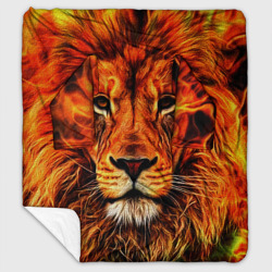 Плед с рукавами Огненные лев