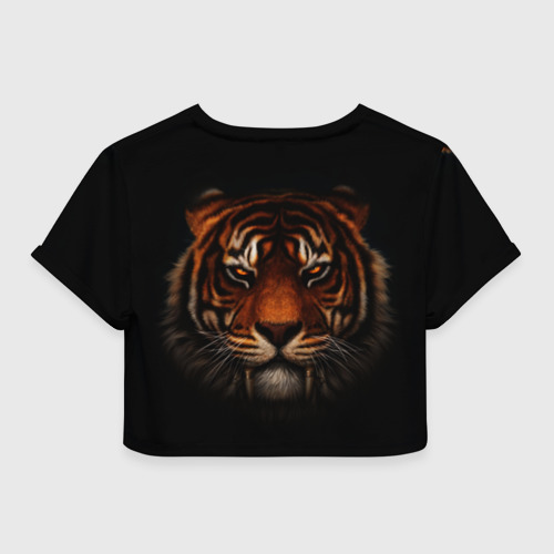 Женская футболка Crop-top 3D TIGER - фото 2